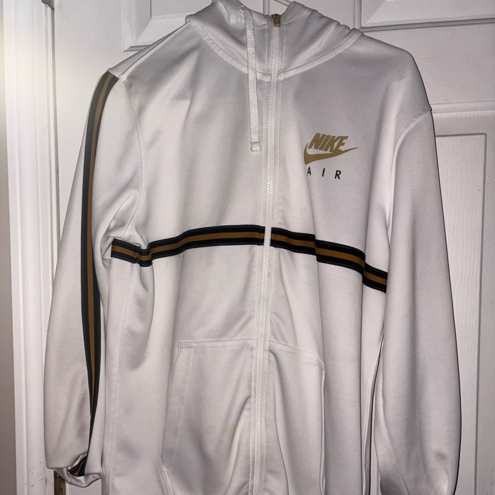 Nike White Zip-Up Jacket